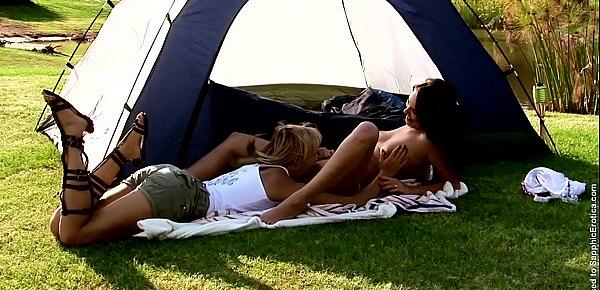  Naughty Campers sensual lesbian scene by SapphiX